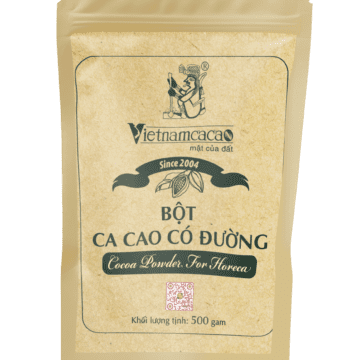Bột ca cao có đường mockup